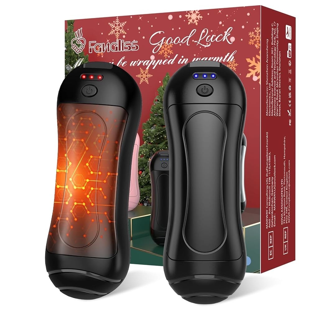 2 Pack Hand Warmers Rechargeable Portable Electric Hand Warmer Reusable USB Gift