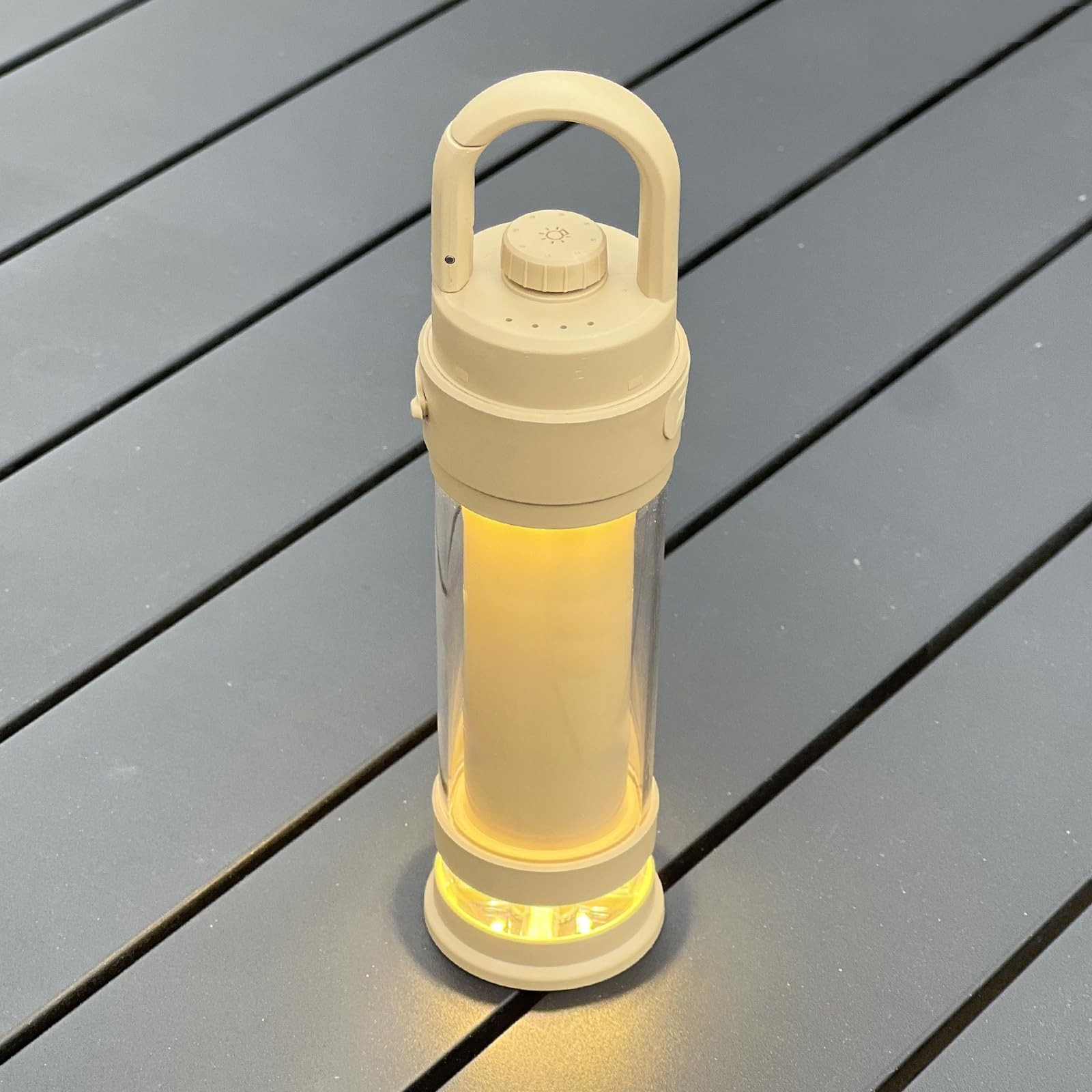 Camping Tent Lights 600LM Rechargeable Lantern for 6-24hrs, 4 Light Modes, Em...