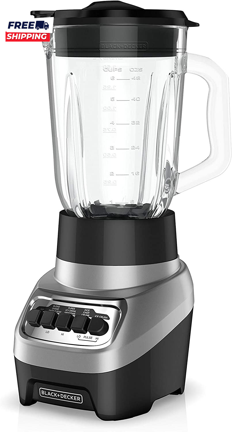 Powercrush Multi-Function Blender with 6-Cup Glass Jar 4 Speed