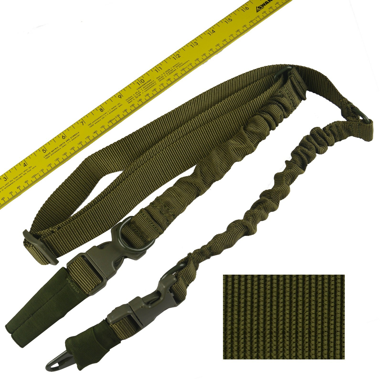 1 Point Single Point Heavy Duty Bungee Sling Durable OD Green Band