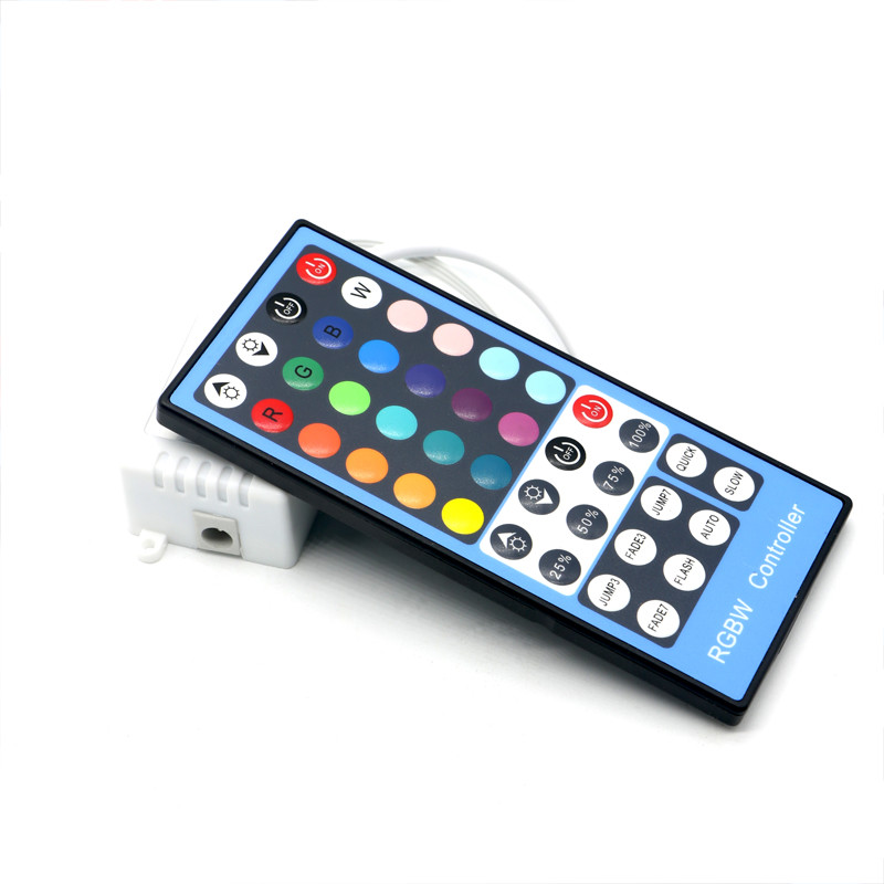RGBW Controller 40 Keys IR Remote, DC12-24V Input For SMD 5050 LED Strip Light