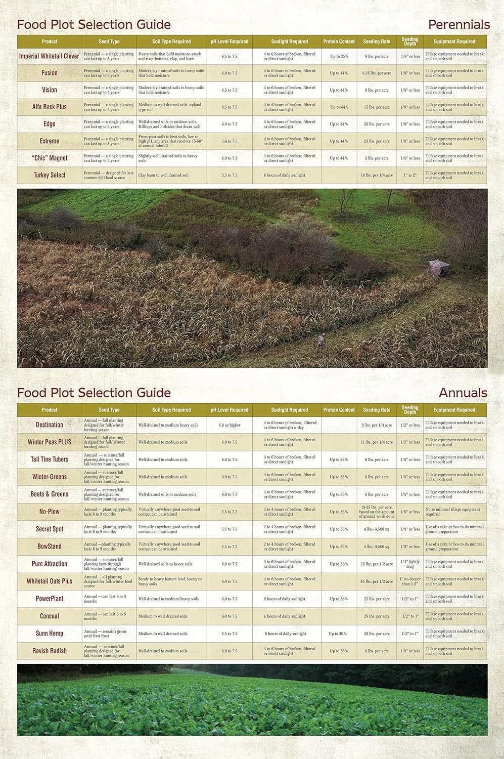 Deer Food Plot Seed with Antler-Building Protein