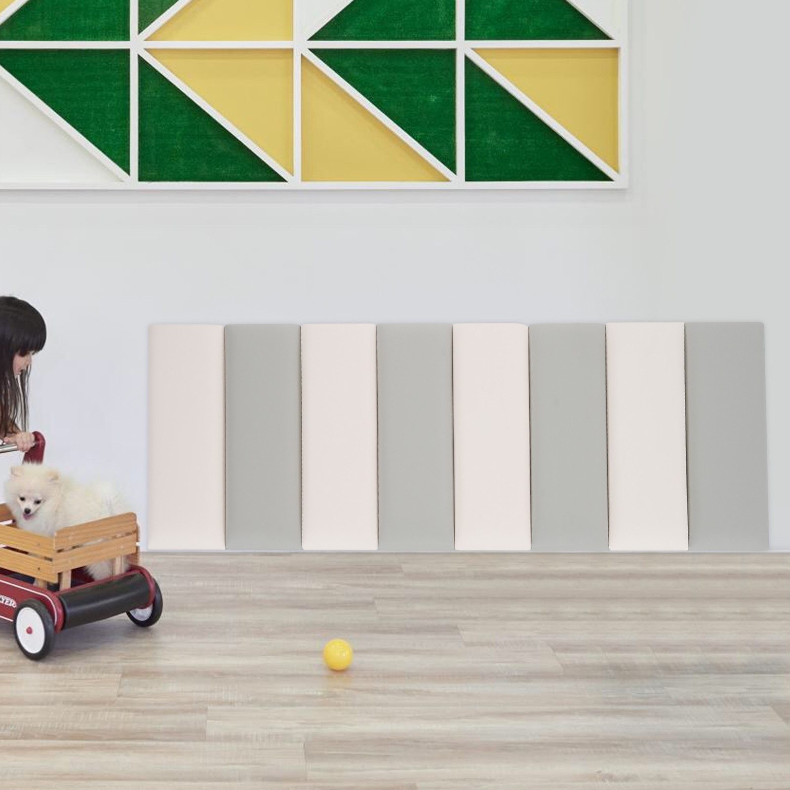 Wall Panels Pack of 8, Self-Adhesive Wall Panel, Wall Padding