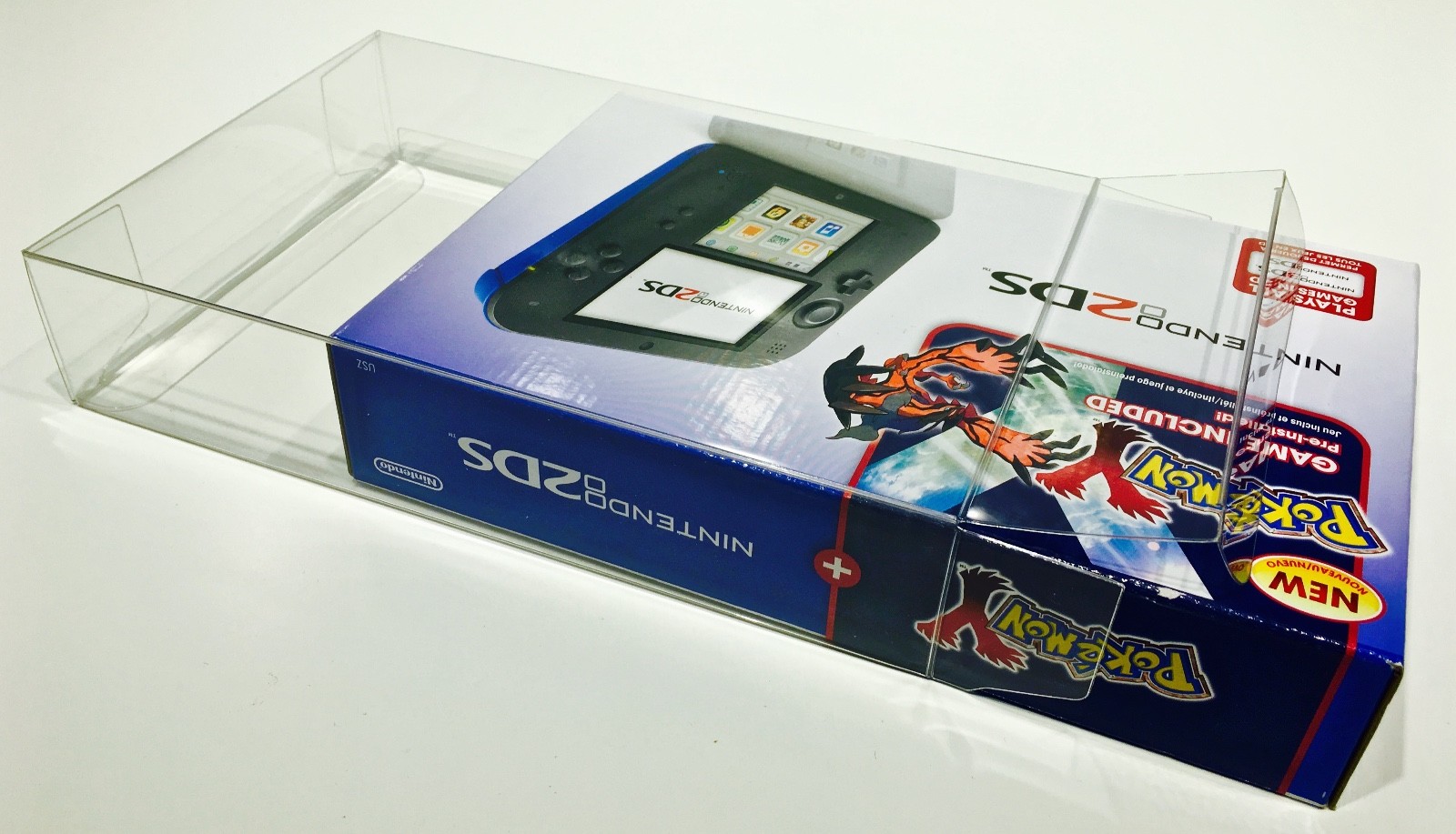 1 Box Protector for NINTENDO 2DS Console Boxes (NTSC) Fits Zelda Link Clear Case