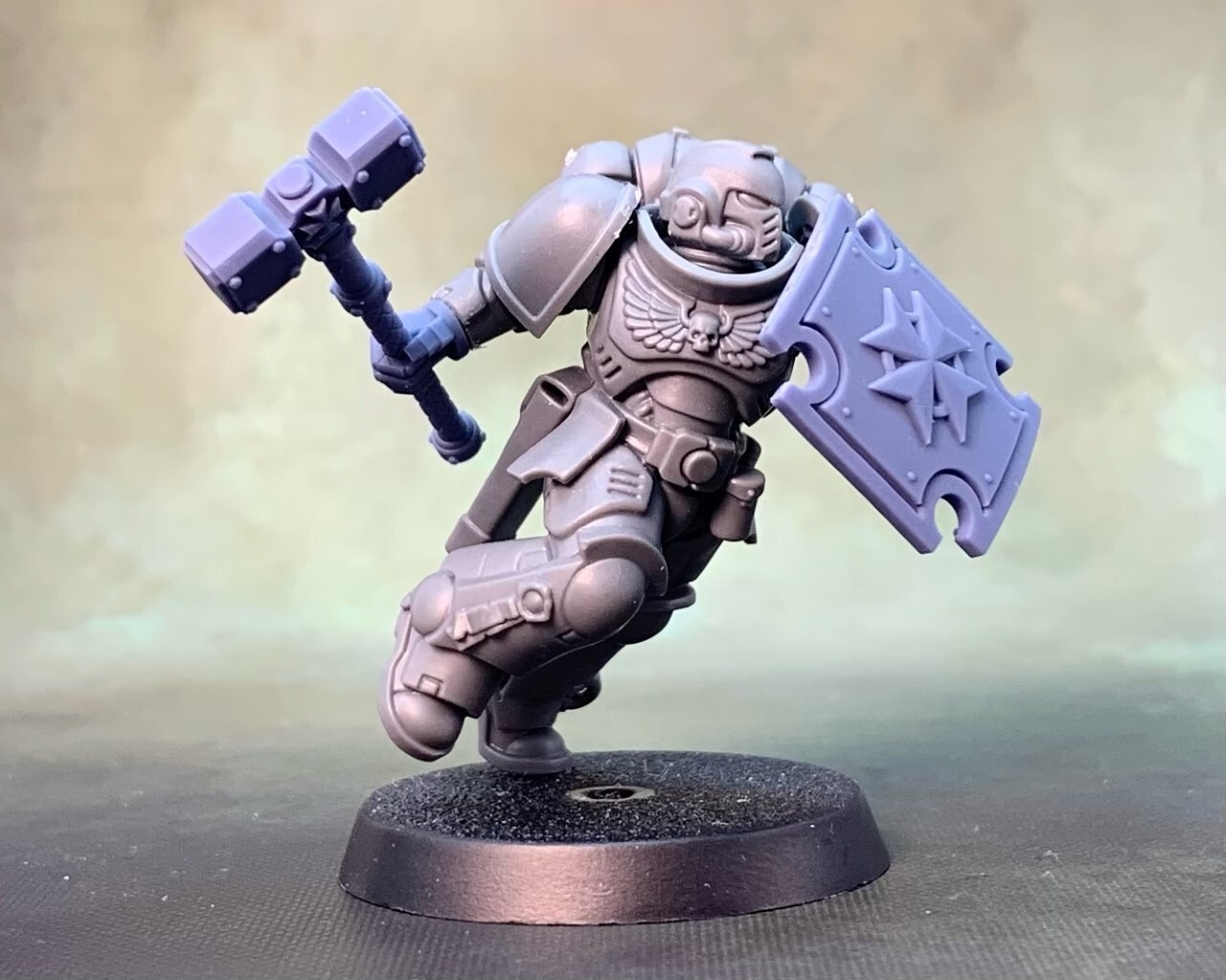 Sq Shield Cross B Left - compatible w 40k black templars Primaris stormshield
