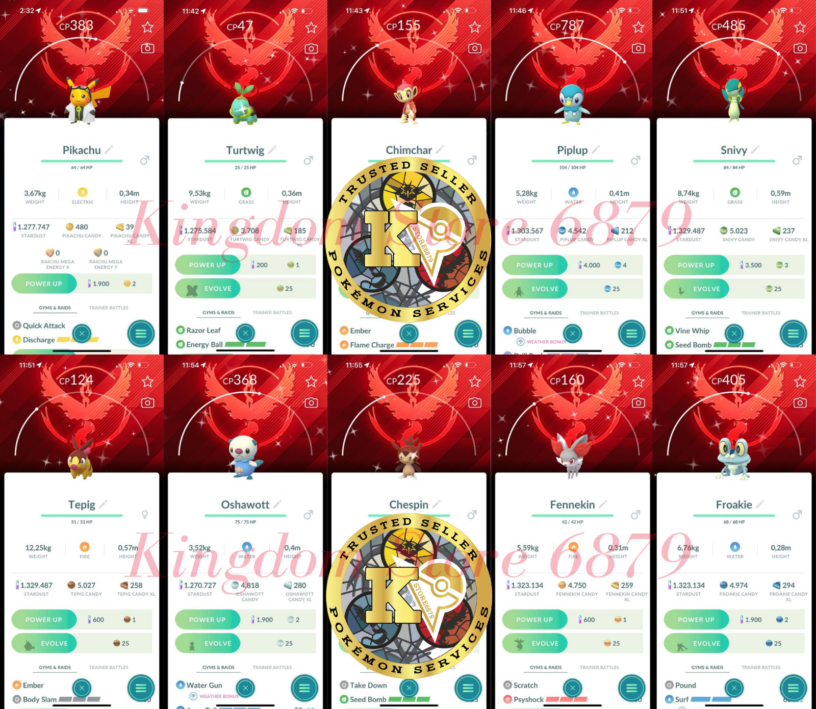 Pokémon Shiny Team Valor—Special Background—10th Anniversary Edition—Digital