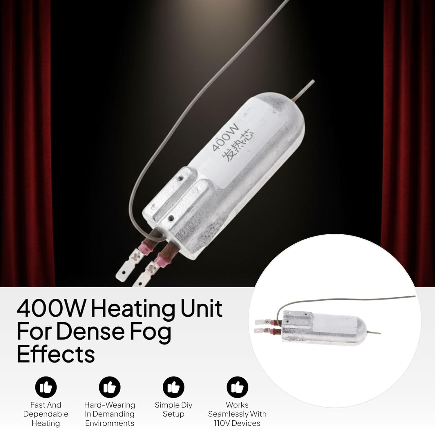 400W Fog Machine Heater Core Replacement Stage Effects Portable Part