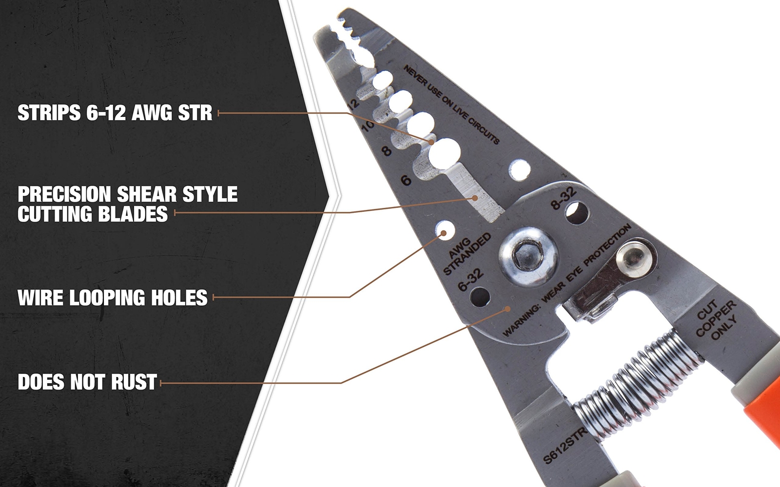 Southwire Sx44656 Wire Stripper Multitasking Tool for 16-26 AWG Cables