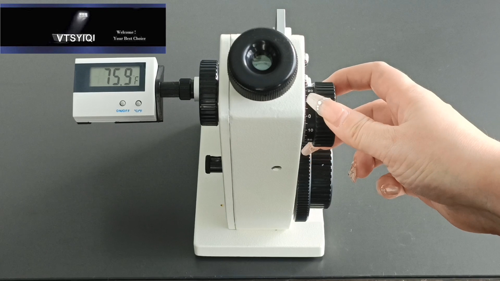 Abbe Refractometer Monocular Refractometer Benchtop Refractometer 1.3000-1.7000