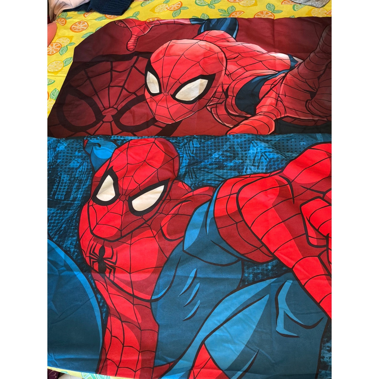 Marvel Spider-Man Pillowcase Kids Standard Blue Red