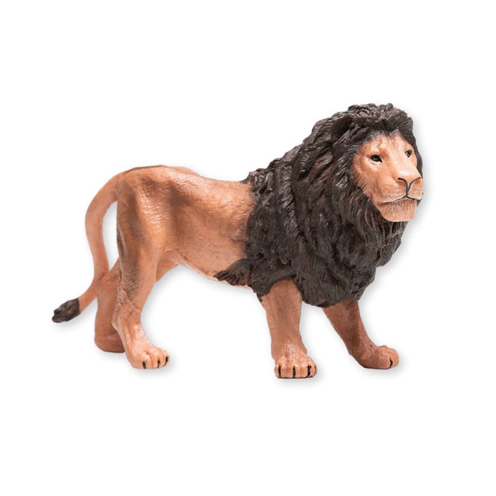 ZAGA Toys Large Tan and Brown Male Lion, Realistic Hands-on Play painted by hand