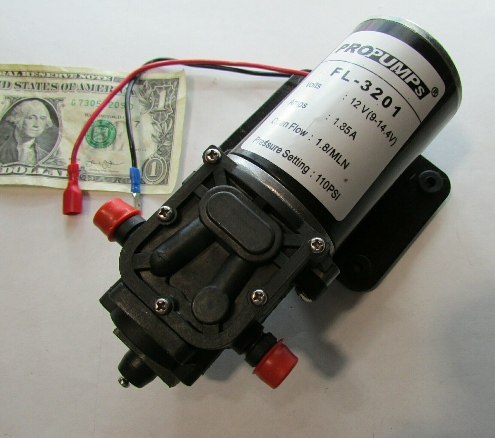 New ProPumps Demand Delivery Diaphragm Pumps 12VDC 110 PSI 1.8 MLN FL-3201 12V