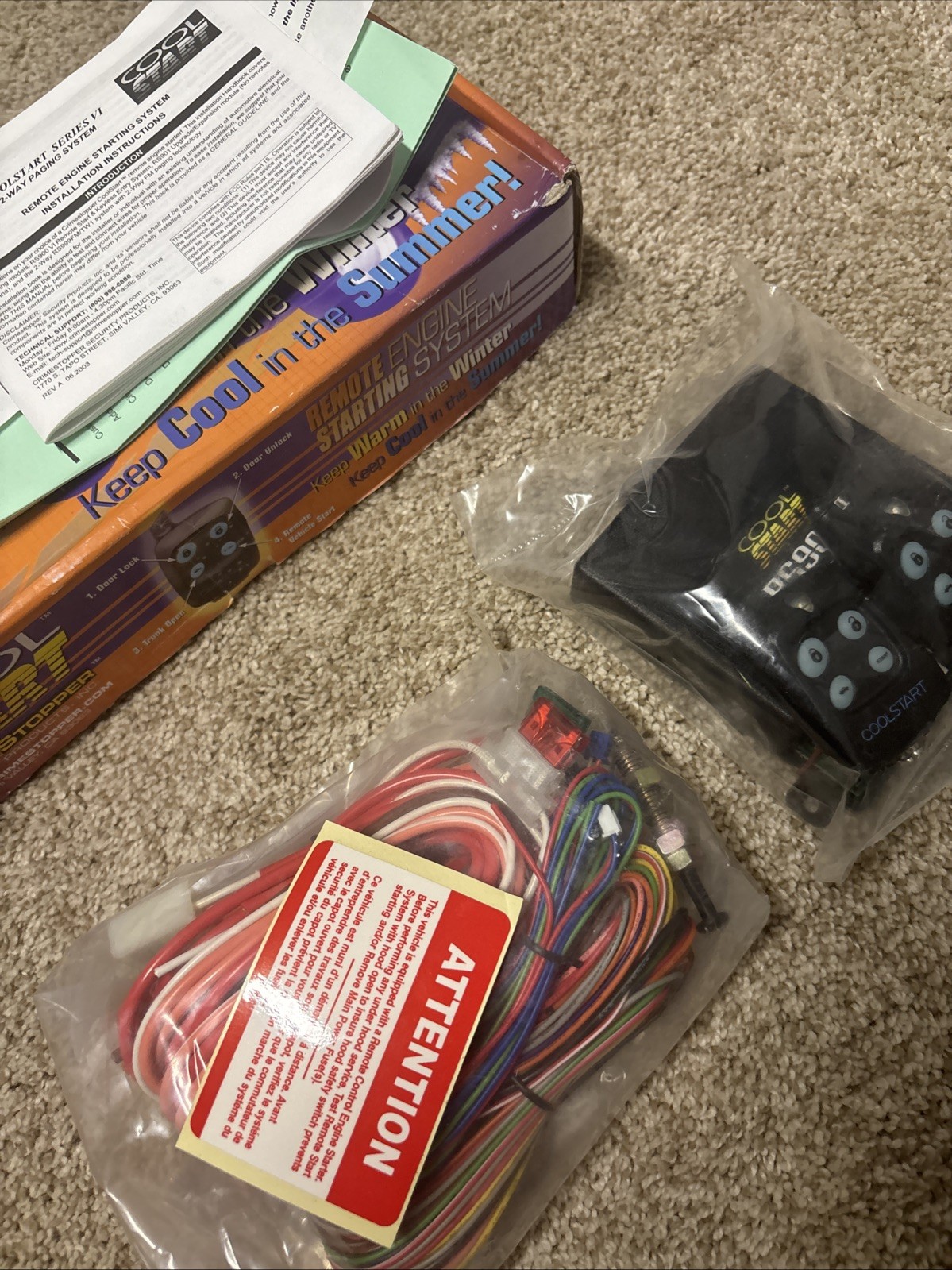 Crime Stoppers Cool Start RS-900 VI NIB Sealed