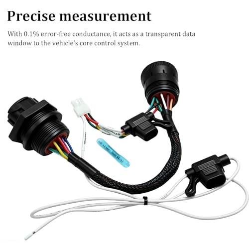 J1939 Y-Splitter Cable Black Flame-Retardant Jacket with Threaded Nut