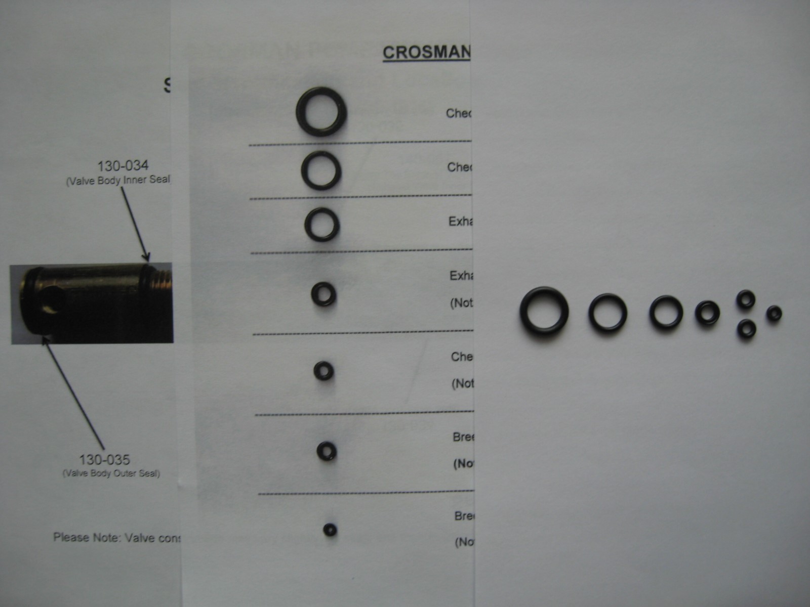 Crosman Crossman 140 147 1400 Air Rifle Pellet Gun Reseal Seal Kit & Guide