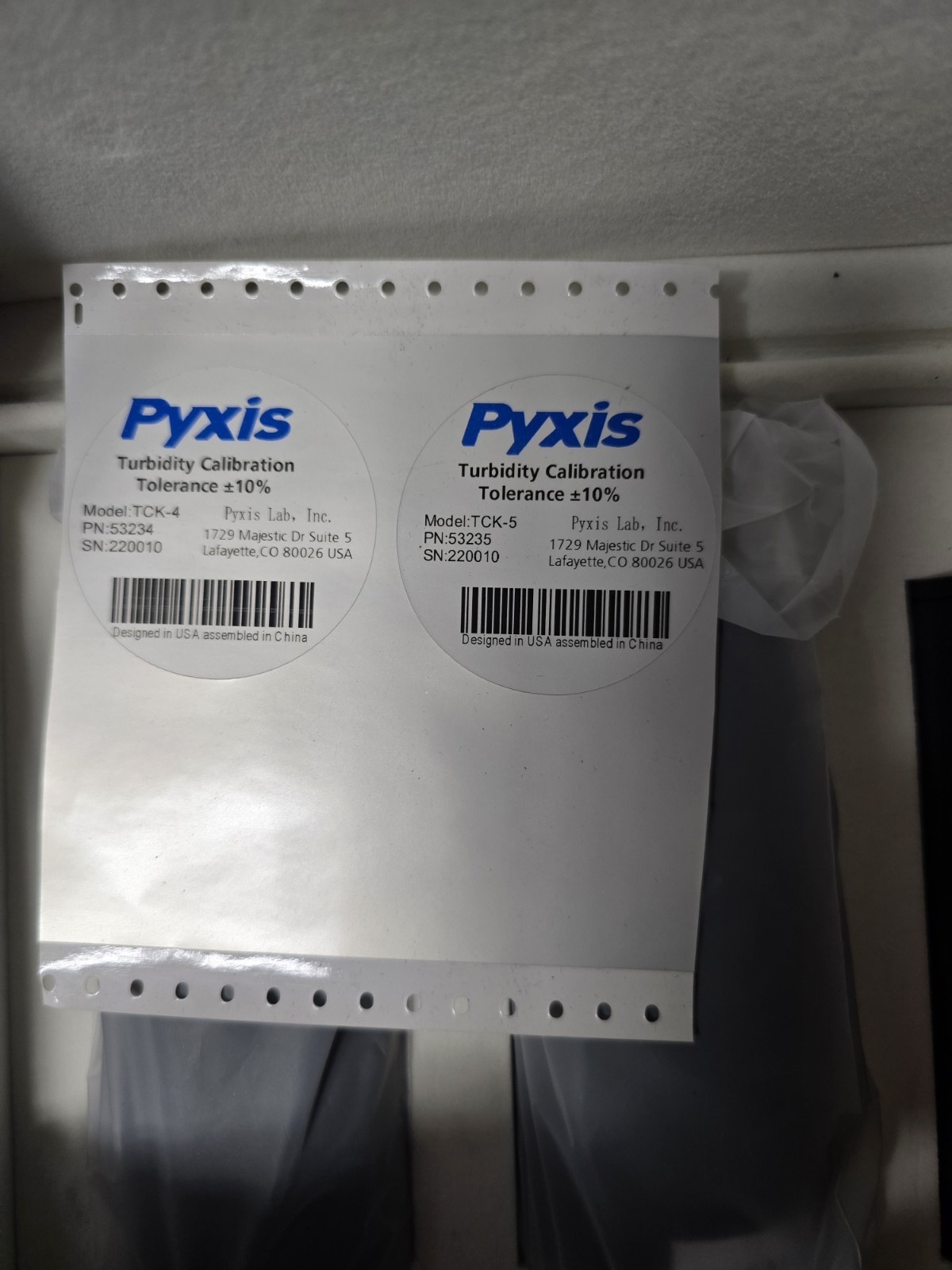Pyxis Turbidity Calibration Kit