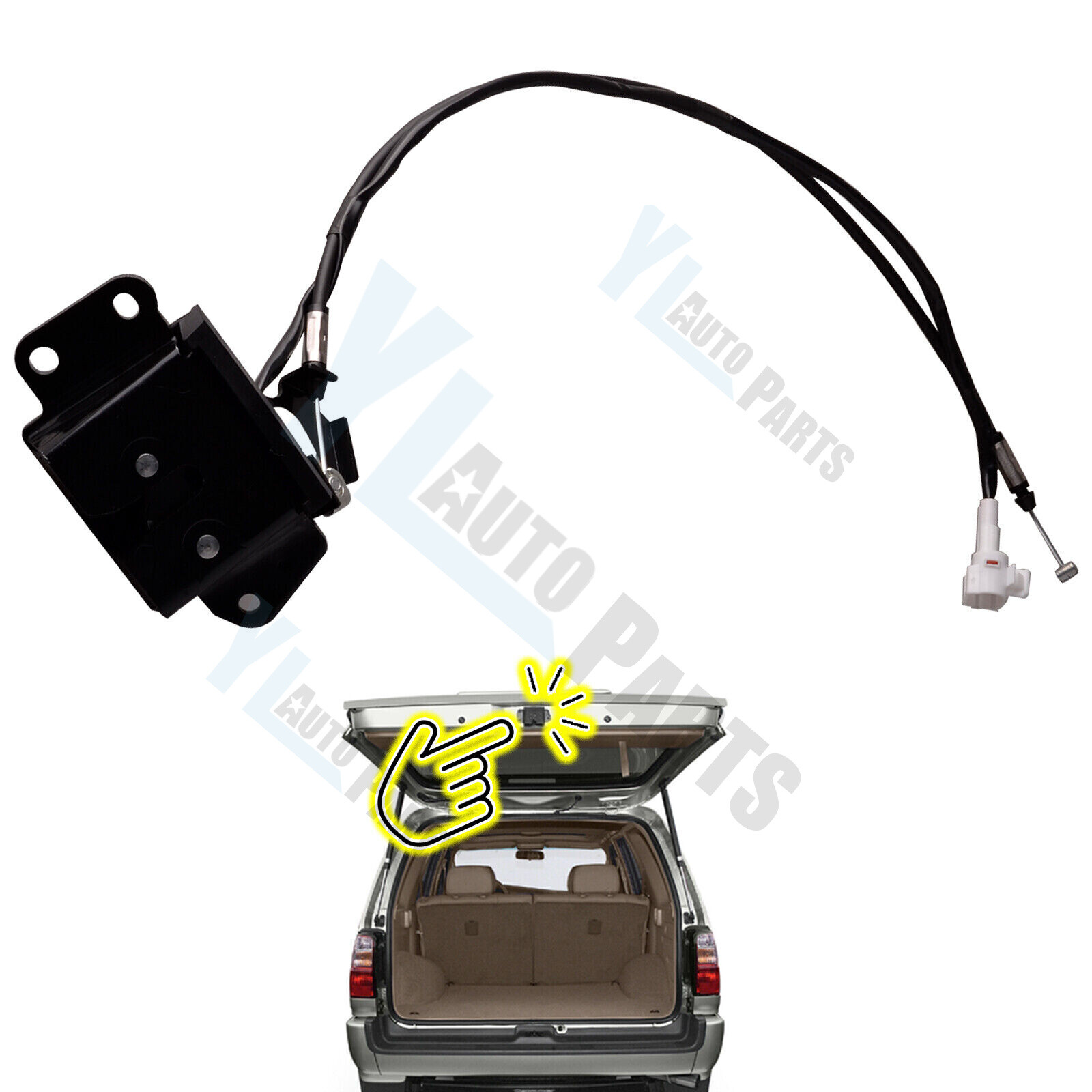 Rear Tailgate Back Hatch Door Lock Assembly for 1998-2002 Toyota 4Runner