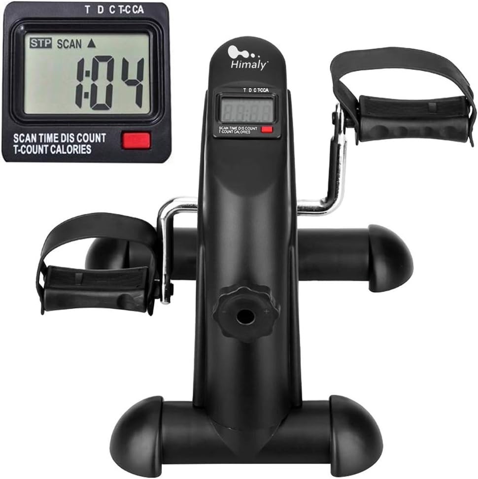 Digital LCD Mini Exercise Bike: Portable Arm & Leg Pedal Exerciser for Home Use