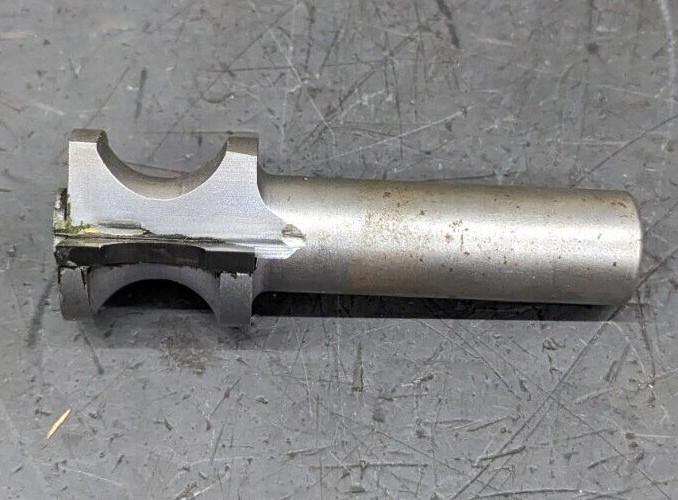 Carbide Tipped Half Round Bull Nose Router Bit 59/64" CD 13/64" Radius