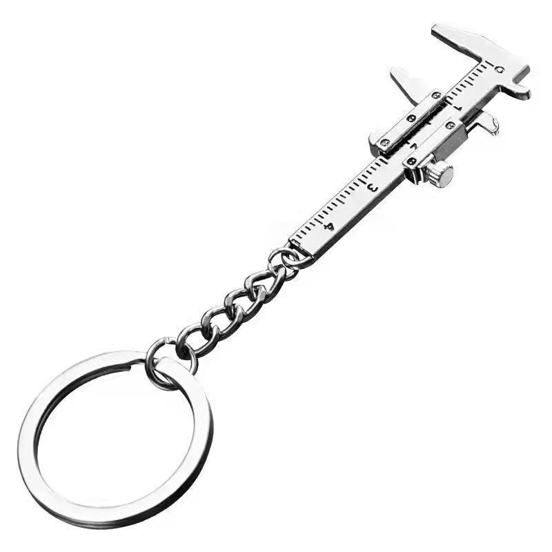 Mini Vernier Caliper Ornament Small Pendant Measuring Tool Bronze