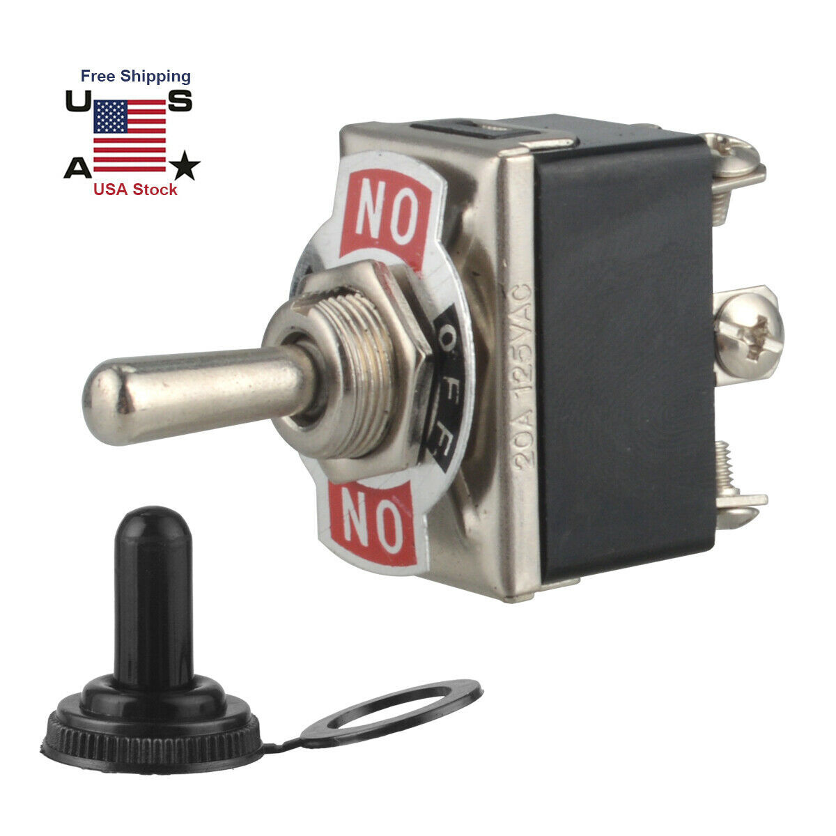 250V 20A Toggle Switch Control DPDT 2 Pole Double Throw 6 Term On Off Heavy Duty