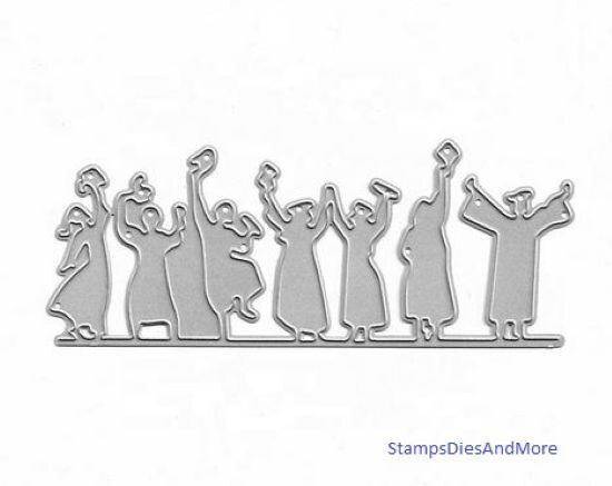 GRADUATION GRADUATES Border Metal Cutting Dies Greeting Card Making Scrapbook
