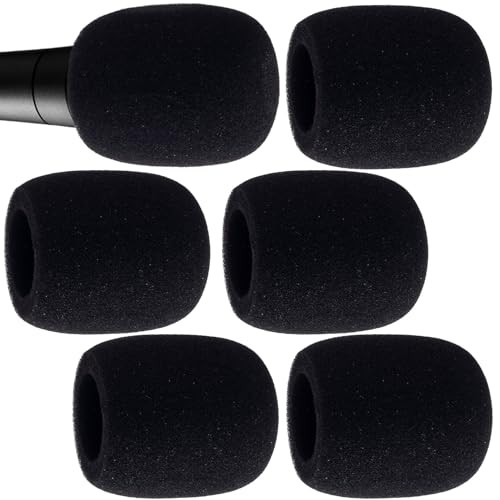 6pcs Foam Microphone Cover, Thickened Microphone Foam Covers, Reusable Small