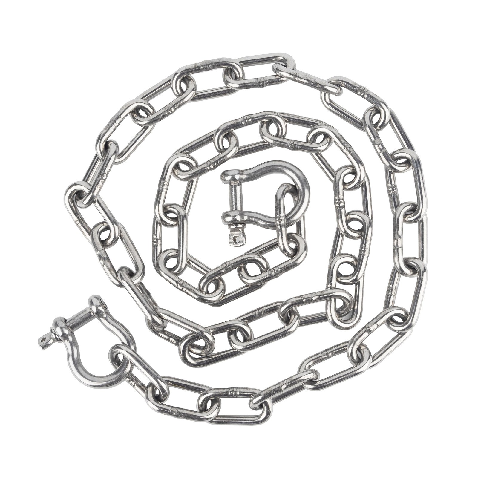 Boat Anchor Chain, 316 Stainless Steel Marine Grade Lead 1/4inch x 5ft