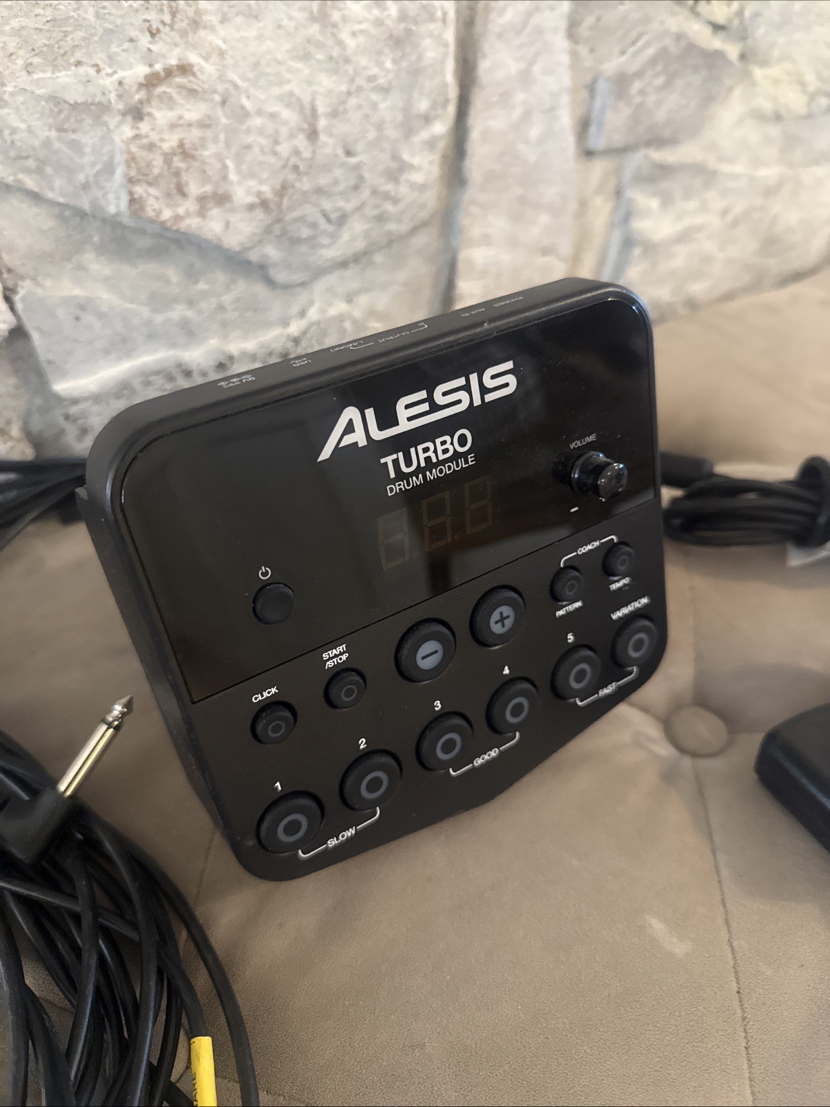 Alesis Turbo Drum Module Controller Brain w/ Power AC Adapter & Cable Harness