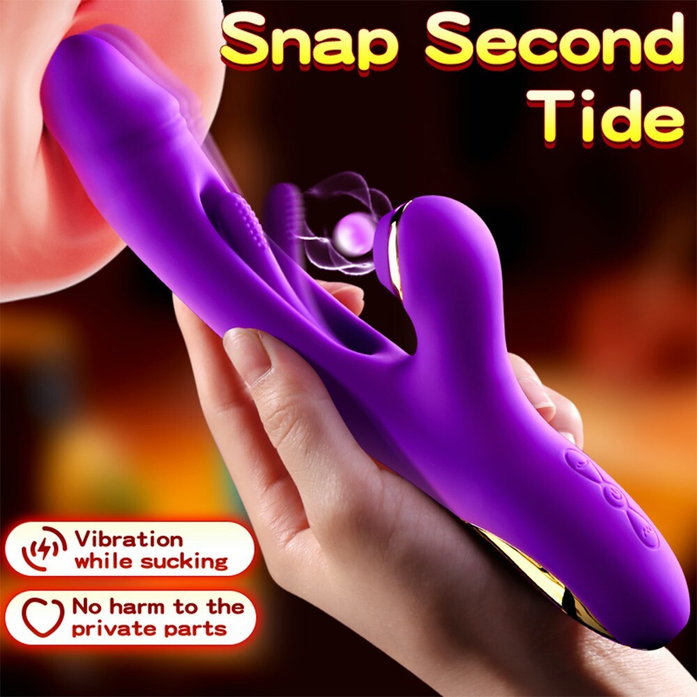 Powerful Clit Sucking Patting Dildo Vibrator G-Spot Massager Sex Toy for Women