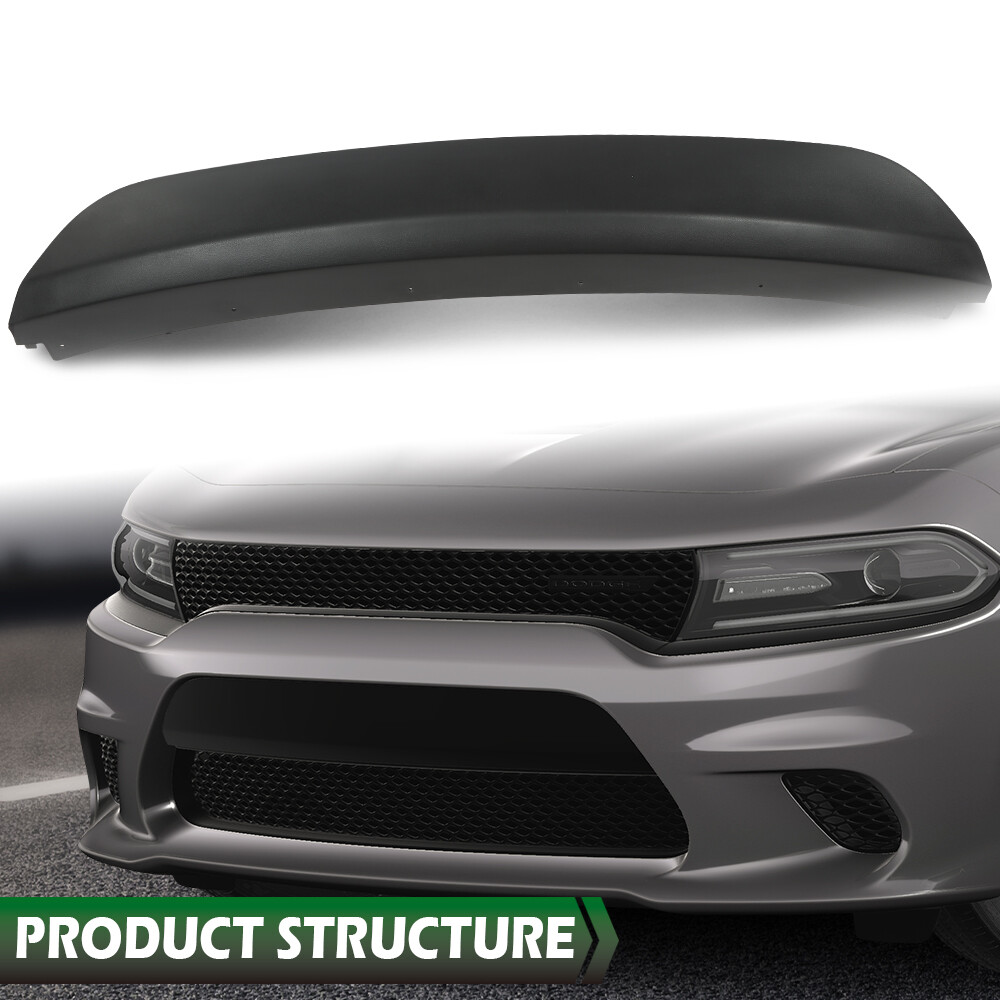 Front Bumper Face Bar Trim Molding Step Pad Fit For 2015-2022 Dodge Charger