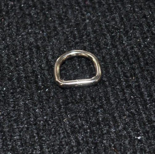 5 Pack 1/2" Metal D Rings/Chap Dees/ Made In USA