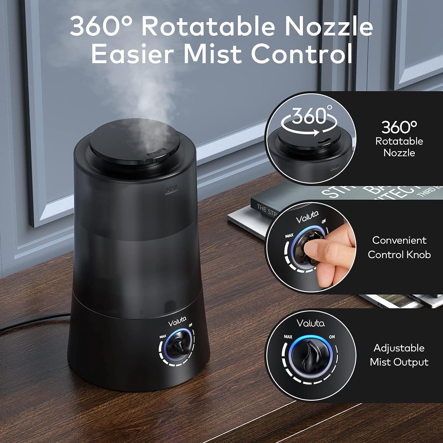 Humidificadores Para Dormitorio - Humidificador De Niebla Fria De 4L Difusor De