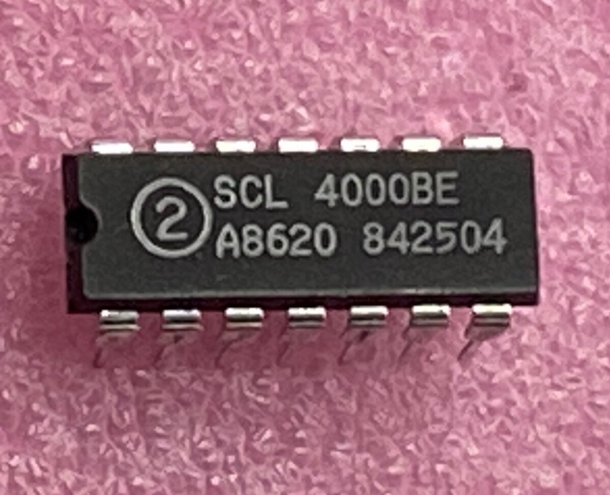 Sprague SCL4000BE dual 3-input NOR gate and inverter Integrated Circuit