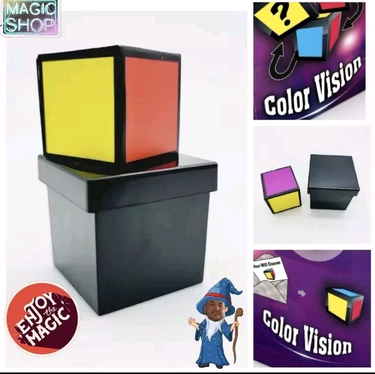 Magic Tricks Color Vision Cube Prediction Gimmick Beginner Trick MA5