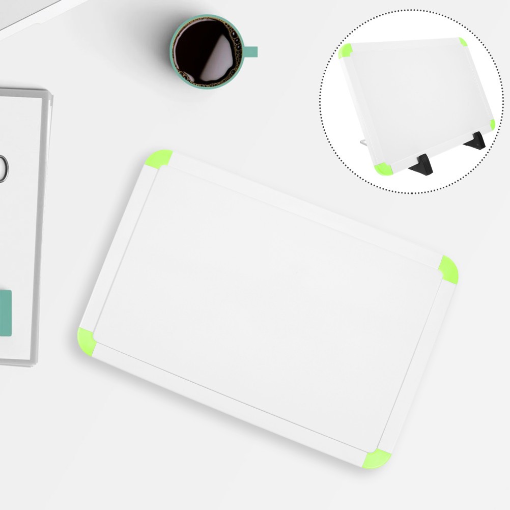 1 Set Reusable Plastic Whiteboard with Stand Practical Dry Erase Board for Home