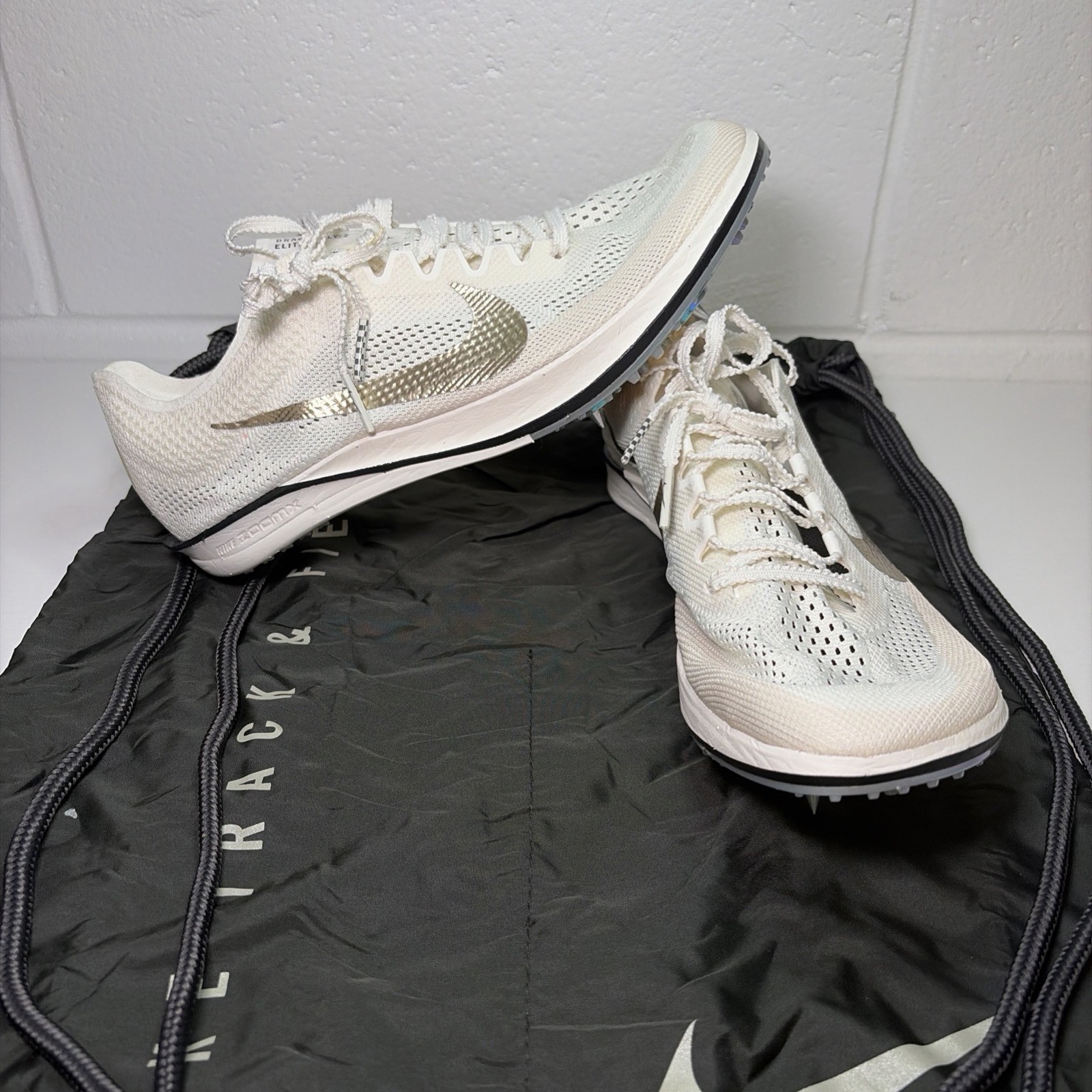 Nike Dragonfly 2 Elite Track Spikes White Gold IB8745-100 Unisex Sz 9M / 10.5W
