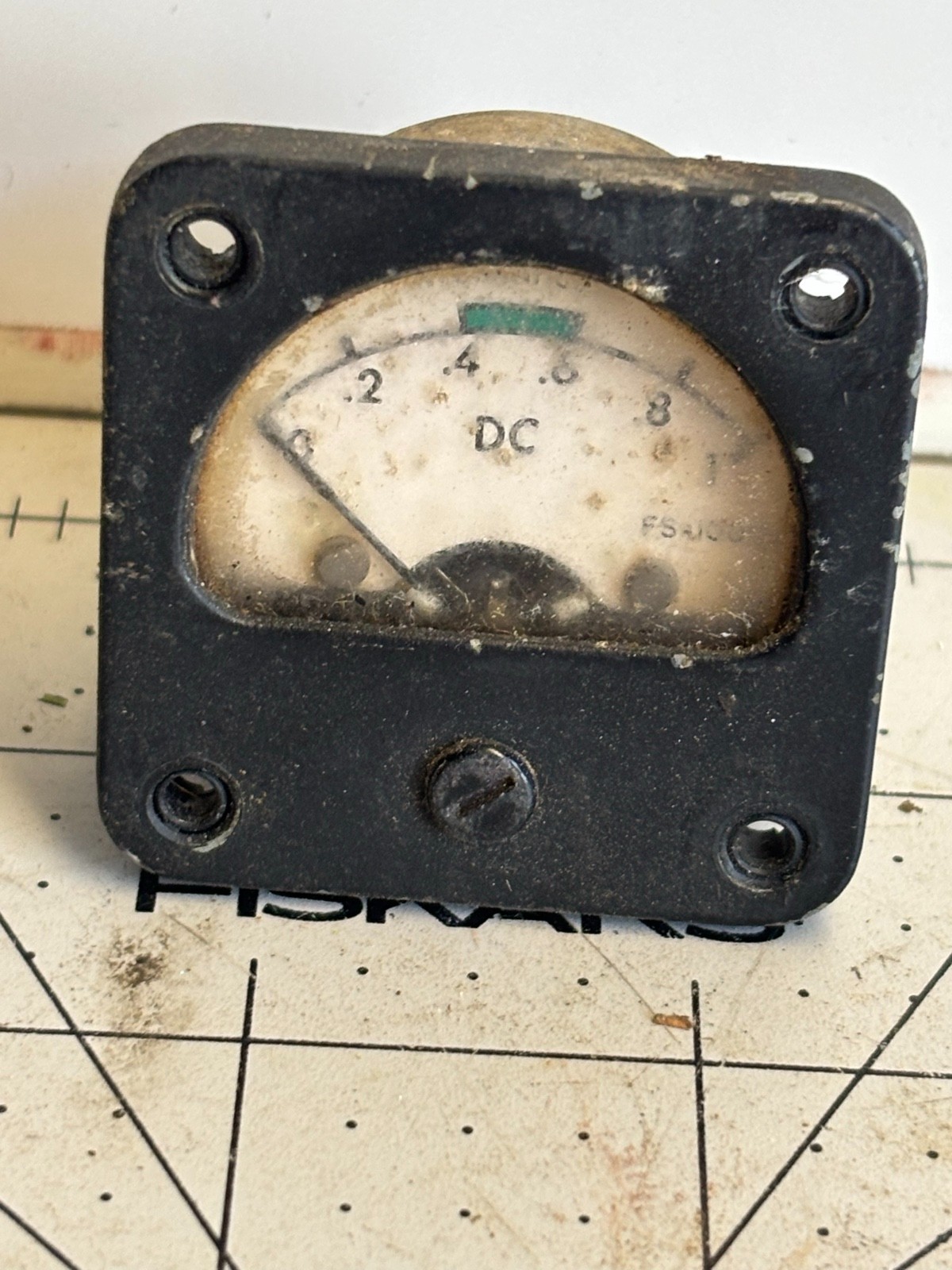 International 467086-1 Vintage 0-0.8 DC Analog Panel Meter Untested Parts