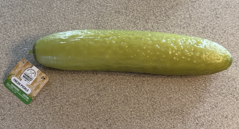 Farmers Market Squishy Fresh Pickle Sensory Toy Green New viral TikTok