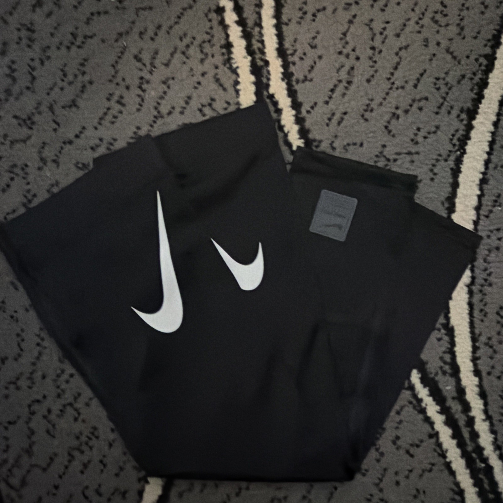 NIKE DriFit PRO ARM SLEEVES BLACK Set Pair x 2 Small Medium Football NEW Box