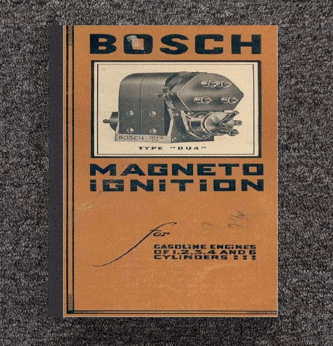 4 DU Types Magneto Instruction & Service Parts Manual Fits Bosch DU4