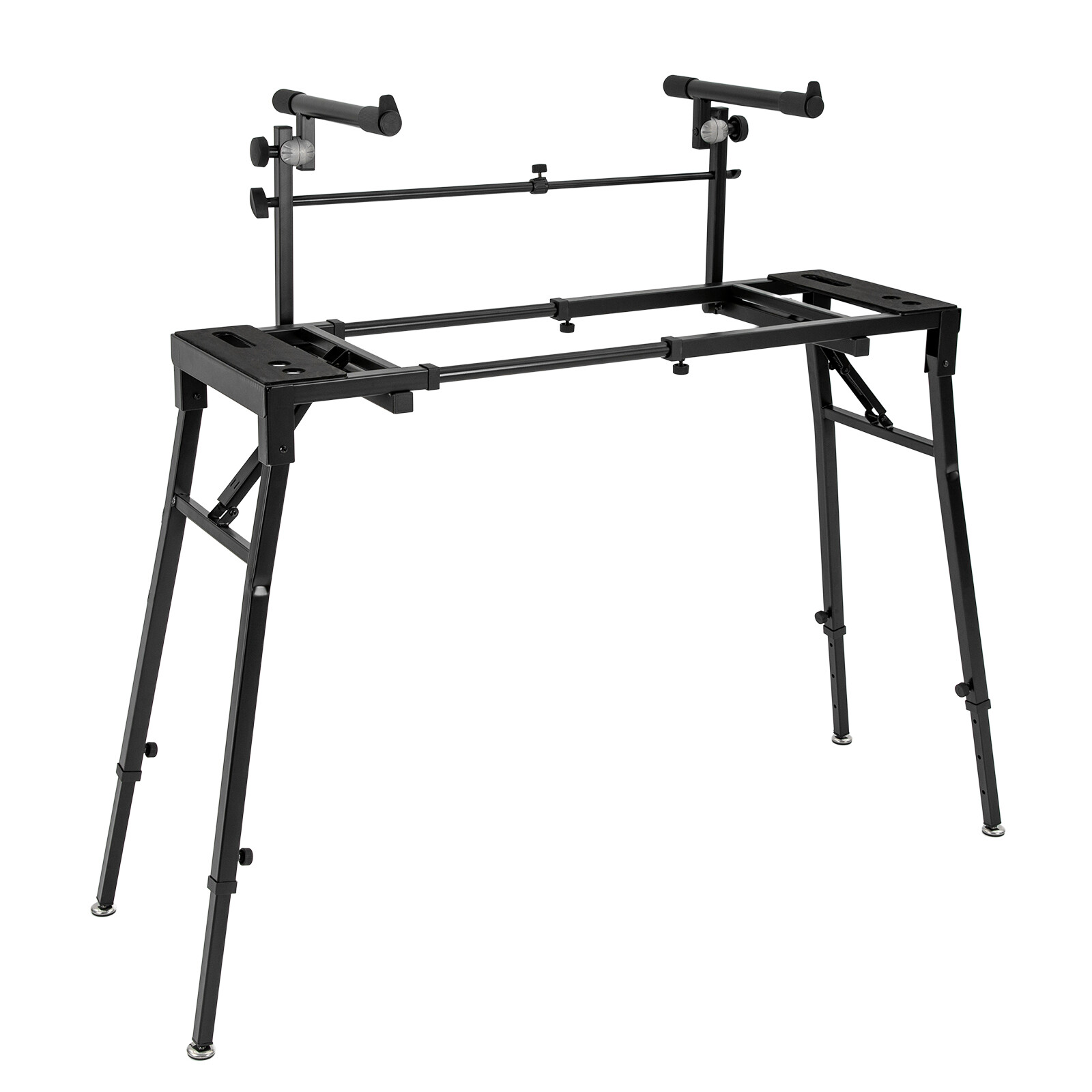 2-Tier Adjustable Keyboard Stand for DJ Workstation & Studio Use