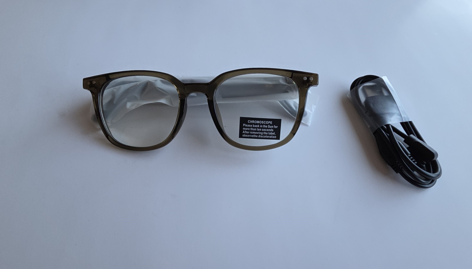 Bluetooth Smart Audio Glasses GS-07 Ai Translation Version - Brown