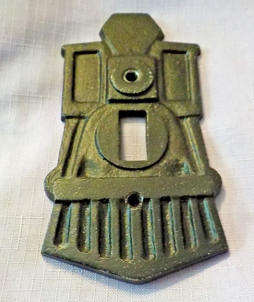 Vintage Cast Iron Steam Train Engine The Old Switcher Light Switch Plate Cover