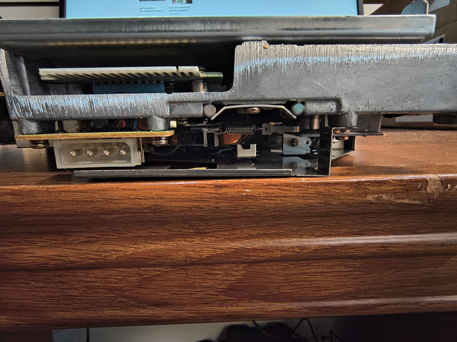 Mitsumi Internal 3.5 & 5.25 Floppy Disk Drives (CONNECTED w/Plate) *UNTESTED*