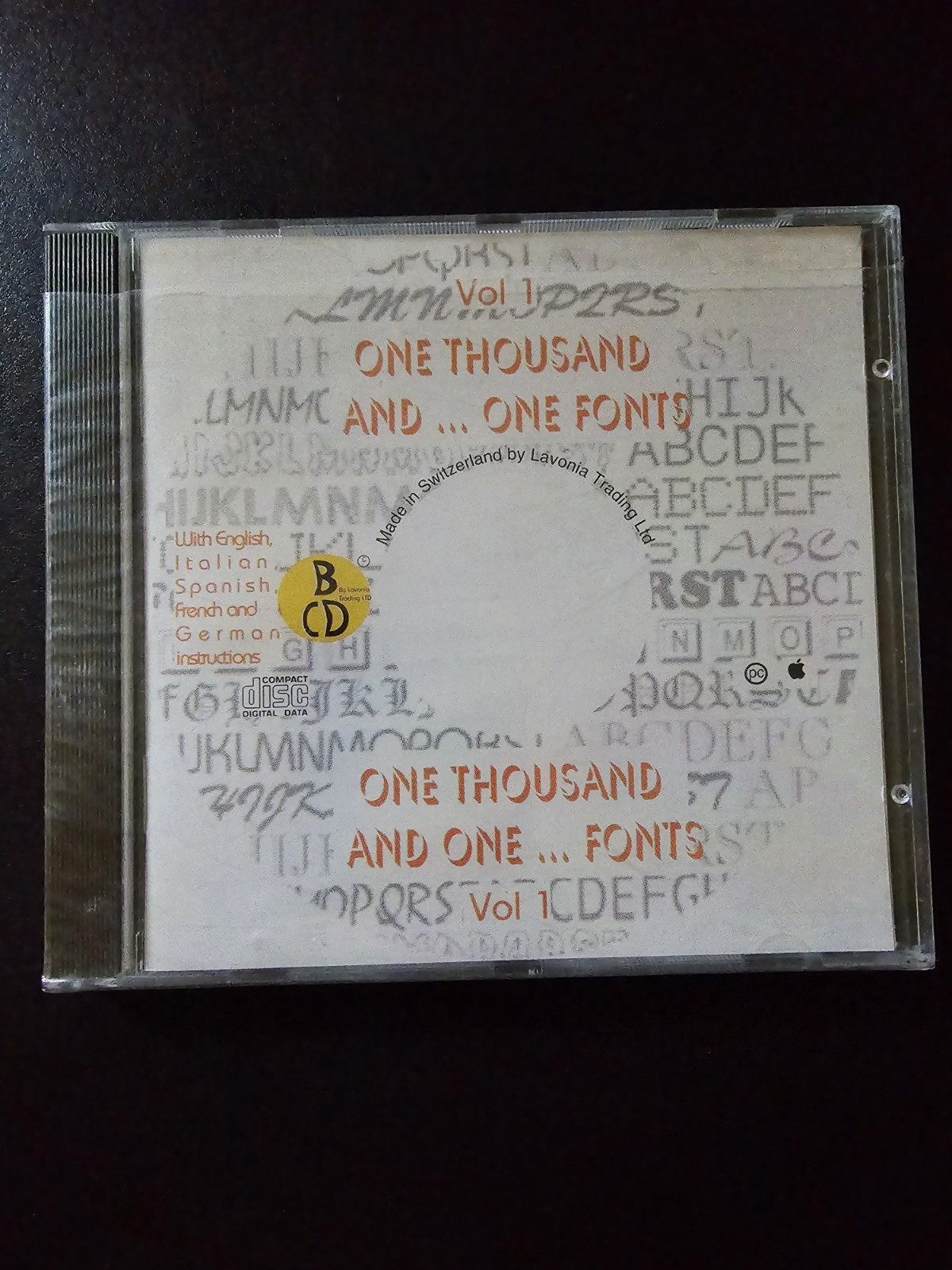 One Thousand And One Fonts Vol.1 CD - Rome Vintage Rare Sealed By Lavonia Trading