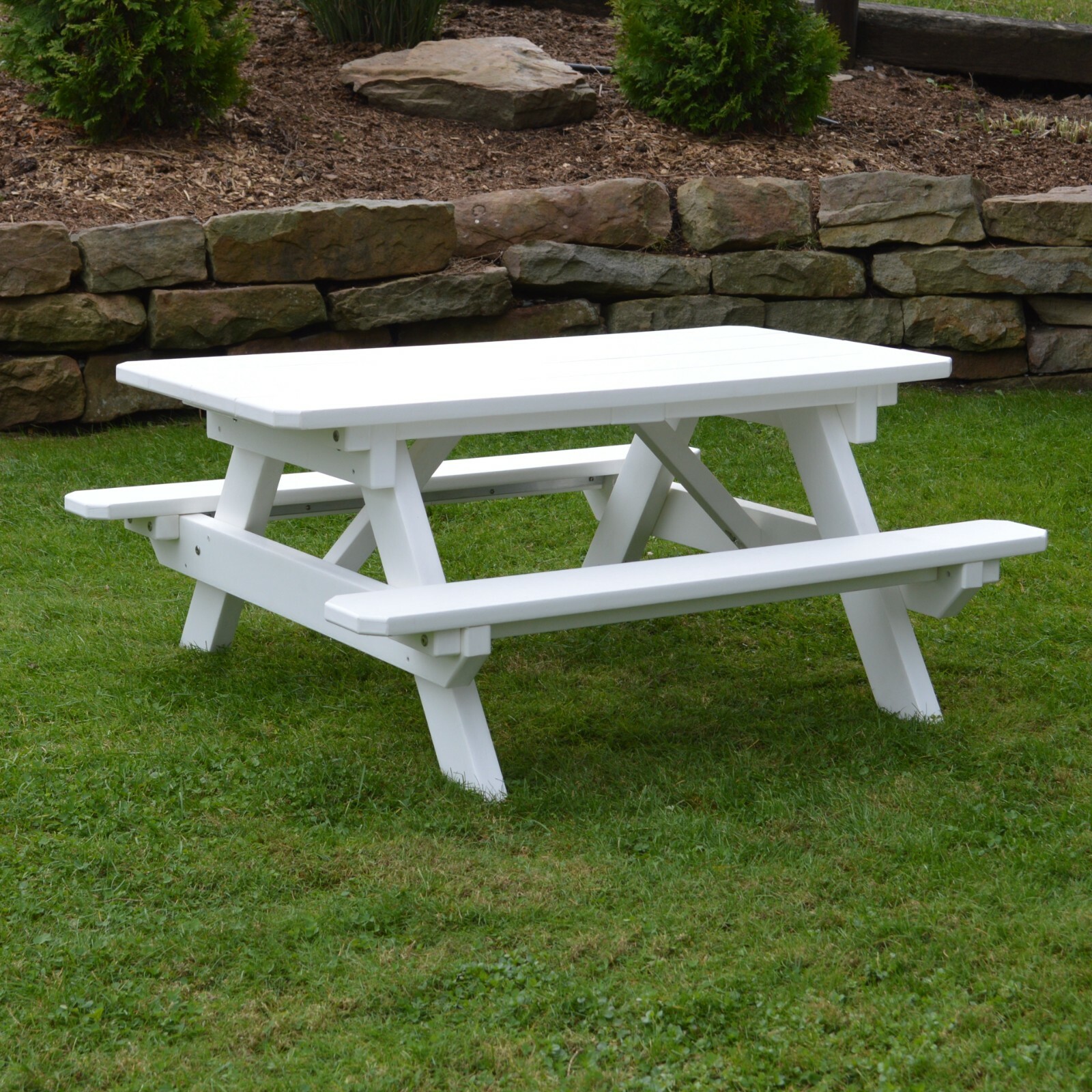 A&L Furniture Co. Amish-Made Poly Picnic Table for Kids and Toddlers