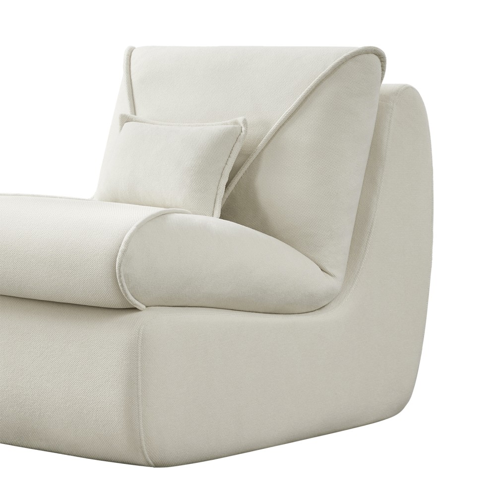 Lounge Chair with Footstool for Small Spaces Upholstered