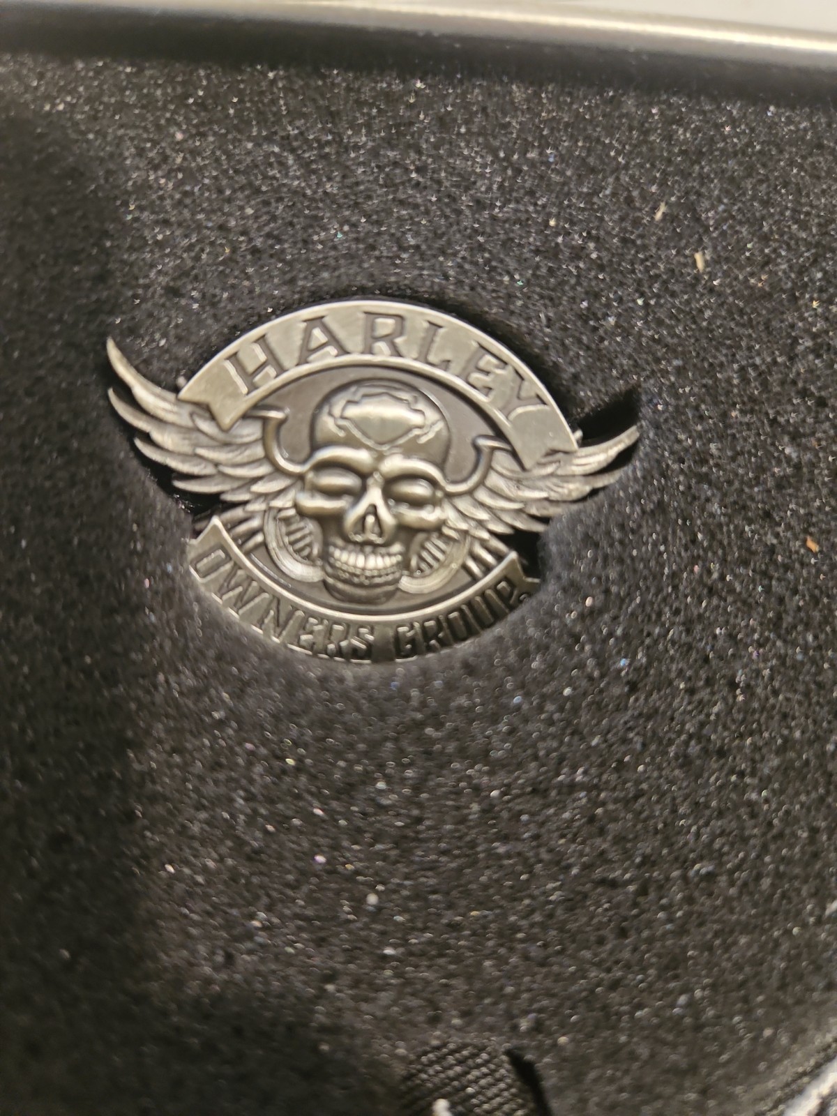Harley-Davidson HOG Tin (Harley Owners Group) Includes Patch • Pin • Bell