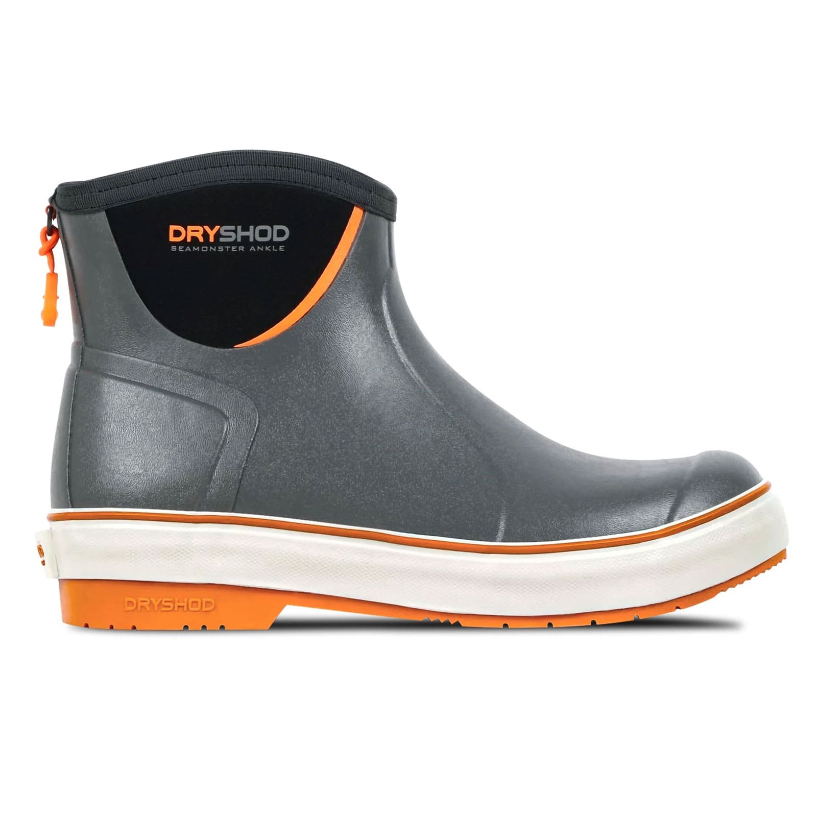 DRYSHOD Men's Seamonster FLX Grey/Orange Ankle Boots (SMX-MA-GY)